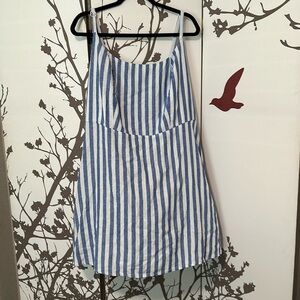 Blue and white striped old navy dress